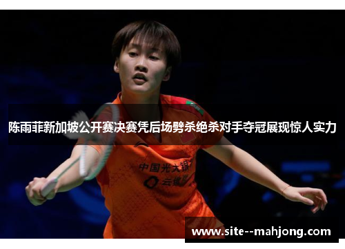 陈雨菲新加坡公开赛决赛凭后场劈杀绝杀对手夺冠展现惊人实力 陈雨菲新加坡公开赛决赛凭后场劈杀绝杀对手夺冠展现惊人实力